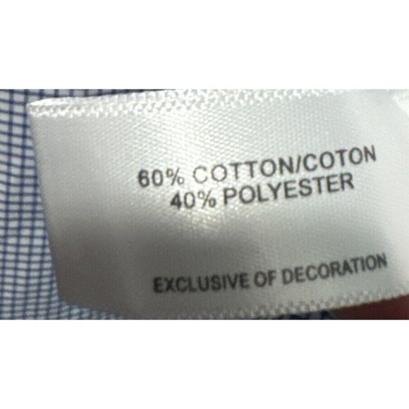 Cutter & Buck UNIVERSITY Of KANSAS KU Men's Blue/White Button Down Shirt XL NWT - Picture 6 of 7